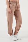 Regular Fit Cepli Kadın Eşofman Altı 5865798 BEJ