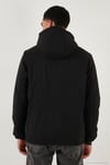 Regular Fit Çıkarılabilir Kapüşonlu Astarlı Erkek Mont 497HECTOR SİYAH