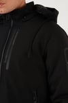 Regular Fit Çıkarılabilir Kapüşonlu Cepli Erkek Mont 497ALBERT SİYAH