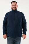 Regular Fit Dik Yaka Fermuarlı Büyük Beden Polar Erkek Hırka 5906028B LACİVERT