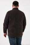 Regular Fit Dik Yaka Fermuarlı Büyük Beden 2'li Paket Polar Erkek Hırka 5906028BS2 ANTRASİT-GRİ