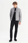 Regular Fit Dik Yaka Şişme Erkek Mont W2520510 035 GRİ