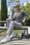 Regular Fit Dik Yaka Yumuşak Dokulu Triko Kadın Kazak 4616222 ANTRASİT