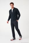 Regular Fit Düz Paça Bağlamalı Erkek Pantolon 6843700 LACİVERT