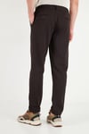 Regular Fit Düz Paça Bağlamalı Erkek Pantolon 6843700 KAHVE