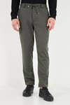 Regular Fit Düz Paça Bağlamalı Erkek Pantolon 6843700 HAKİ