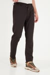 Regular Fit Düz Paça Bağlamalı Erkek Pantolon 6843700 KAHVE