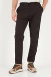 Regular Fit Düz Paça Bağlamalı Erkek Pantolon 6843700 KAHVE