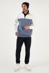 Regular Fit Fermuarlı Dik Yaka İçi Tüylü Yumuşak Şardonlu Kışlık Erkek Sweat 5905343 EKRU