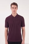 Regular Fit Fermuarlı Erkek Polo T Shirt 5904069 VİŞNE