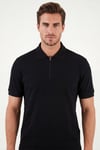 Regular Fit Fermuarlı Erkek Polo T Shirt 5904069 SİYAH