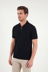Regular Fit Fermuarlı Erkek Polo T Shirt 5904069 SİYAH