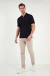 Regular Fit Fermuarlı Erkek Polo T Shirt 5904069 SİYAH