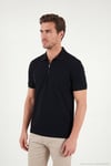 Regular Fit Fermuarlı Erkek Polo T Shirt 5904069 SİYAH