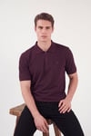 Regular Fit Fermuarlı Erkek Polo T Shirt 5904069 VİŞNE