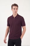 Regular Fit Fermuarlı Erkek Polo T Shirt 5904069 VİŞNE