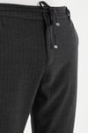 Regular Fit Fit Normal Bel Daralan Paça Erkek Pantolon CF26W6111002 ANTRASİT ÇİZGİLİ