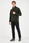 Regular Fit Garnili Dik Yaka Sıcak Tutan Erkek Polar Mont 59060443 HAKİ