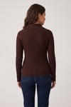 Regular Fit Geniş Yaka Fitilli Kadın Bluz 26K0254K1 BORDO