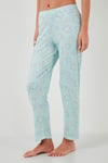 Regular Fit Gömlek Yaka Kısa Kollu Kadın Pijama Takımı 65780124 SU YEŞİLİ