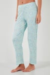Regular Fit Gömlek Yaka Kısa Kollu Kadın Pijama Takımı 65780124 SU YEŞİLİ