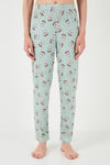 Regular Fit Gömlek Yaka Kısa Kollu Kadın Pijama Takımı 65740102 Mint-Bej