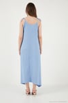 Regular Fit İp Askılı Uzun Kadın Elbise 5865732 BEBE MAVİ
