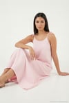 Regular Fit İp Askılı Uzun Kadın Elbise 5865732 TOZ PEMBE
