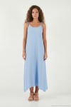Regular Fit İp Askılı Uzun Kadın Elbise 5865732 BEBE MAVİ