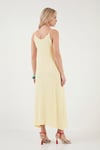 Regular Fit İp Askılı Uzun Kadın Elbise 5865732 SARI