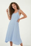Regular Fit İp Askılı Uzun Kadın Elbise 5865732 BEBE MAVİ
