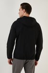 Regular Fit Kapüşonlu Cepli Mevsimlik Erkek Mont 497GLENN SİYAH