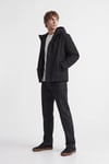 Regular Fit Kapüşonlu Erkek Mont 12298866 SİYAH