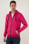 Regular Fit Kapüşonlu Fermuarlı İçi Tüylü Yumuşak Şardonlu Kışlık Erkek Sweat 5905340 FUŞYA