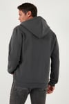 Regular Fit Kapüşonlu Fermuarlı İçi Tüylü Yumuşak Şardonlu Kışlık Erkek Sweat 5905340 ANTRASİT