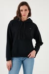 Regular Fit Kapüşonlu Kadın Sweat 001TZ-0000 SİYAH