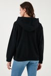 Regular Fit Kapüşonlu Kadın Sweat 001TZ-0000 SİYAH