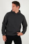 Regular Fit Kapüşonlu Kanguru Cepli İçi Tüylü Yumuşak Şardonlu Erkek Sweat 5905281 FÜME