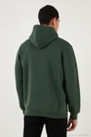 Regular Fit Kapüşonlu Kanguru Cepli İçi Tüylü Yumuşak Şardonlu Erkek Sweat 5905281 NEFTİ