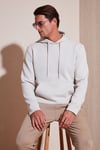 Regular Fit Kapüşonlu Kanguru Cepli İçi Tüylü Yumuşak Şardonlu Erkek Sweat 5905281 KUM