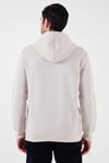 Regular Fit Kapüşonlu Kanguru Cepli İçi Tüylü Yumuşak Şardonlu Erkek Sweat 5905281 KREM