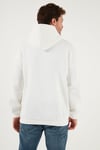 Regular Fit Kapüşonlu Kanguru Cepli İçi Tüylü Yumuşak Şardonlu Erkek Sweat 5905281 EKRU