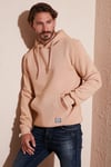 Regular Fit Kapüşonlu Kanguru Cepli İçi Tüylü Yumuşak Şardonlu Erkek Sweat 5905281 BİSKÜVİ