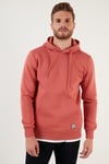Regular Fit Kapüşonlu Kanguru Cepli İçi Tüylü Yumuşak Şardonlu Erkek Sweat 5905281 KİREMİT