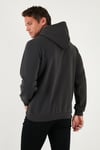 Regular Fit Kapüşonlu Kanguru Cepli İçi Tüylü Yumuşak Şardonlu Erkek Sweat 5905281 FÜME