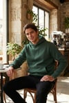 Regular Fit Kapüşonlu Kanguru Cepli İçi Tüylü Yumuşak Şardonlu Erkek Sweat 5905281 NEFTİ