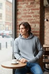 Regular Fit Kapüşonlu Kanguru Cepli İçi Tüylü Yumuşak Şardonlu Erkek Sweat 5905281 AÇIK GRİ