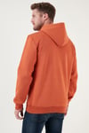 Regular Fit Kapüşonlu Kanguru Cepli İçi Tüylü Yumuşak Şardonlu Erkek Sweat 5905281 Tarçın