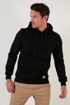 Regular Fit Kapüşonlu Kanguru Cepli İçi Tüylü Yumuşak Şardonlu Erkek Sweat 5905281 SİYAH