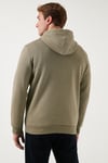 Regular Fit Kapüşonlu Kanguru Cepli İçi Tüylü Yumuşak Şardonlu Erkek Sweat 5905281 Vizon Yeşili